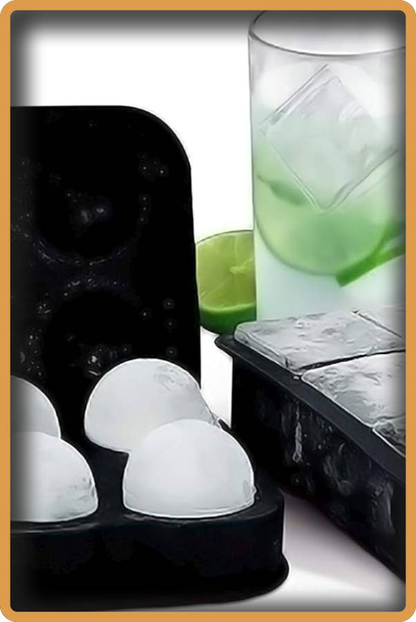 IMAGEN - halloweenesco - Redlemon Molde para Hielos de Silicón en Forma de Esferas y Cubos Libres de BPA Coctelería y Repostería Ecológicos - 02