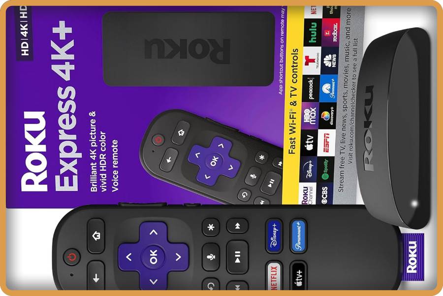 IMAGEN - halloweenesco - ROKU Express 4K Reproductor Multimedia de transmisión HD 4K HDR con transmisión inalámbrica Suave y Control Remoto de Voz - 04