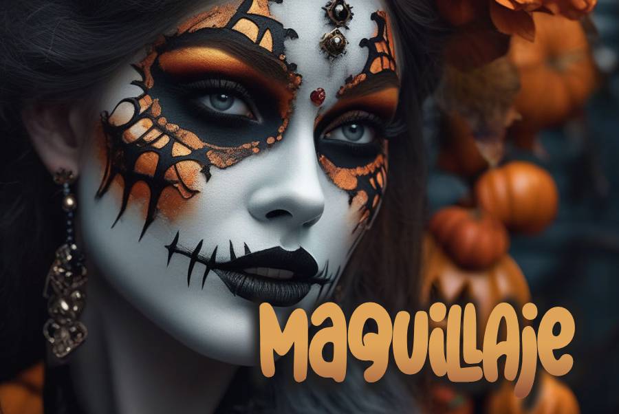 IMAGEN - halloweenesco - maquillaje para el día de muertos - 04