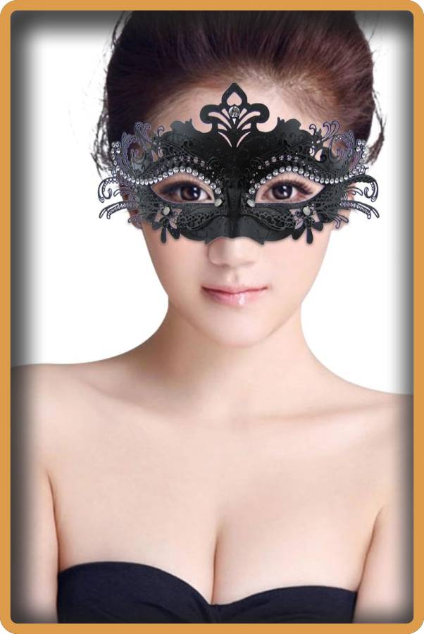 IMAGEN - halloweenesco - V2 - Mascara de Halloween para Mujer - Coddsmz - Juego de máscaras para parejas máscara de Mardi Gras máscara de disfraz de Halloween - 05