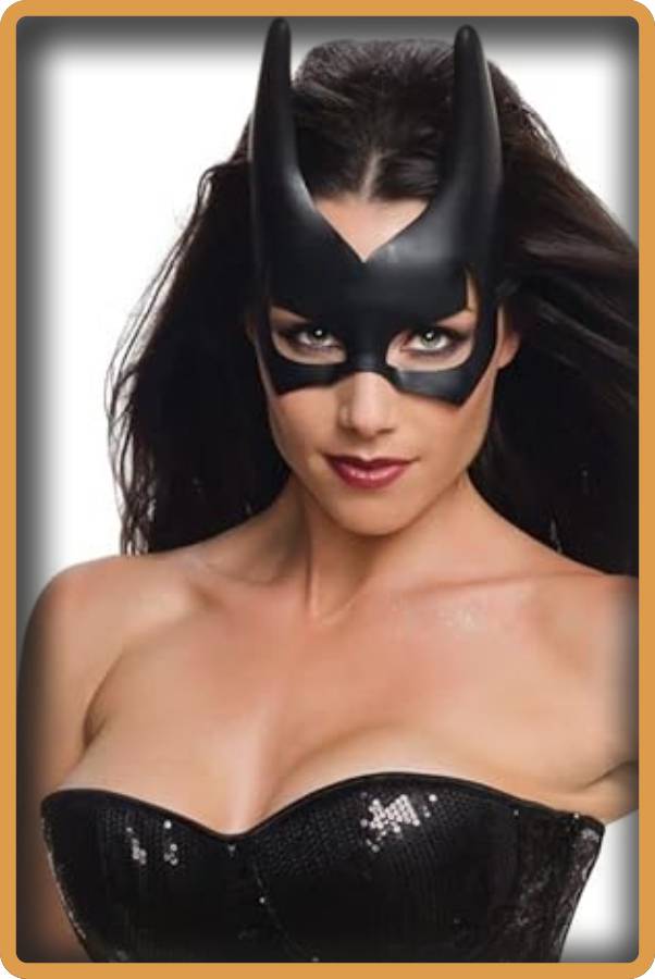 IMAGEN - halloweenesco - V2 - Mascara de Halloween para Mujer - Rubie s Costume Co Women s Dc Superheroes Batgirl Mask - 05