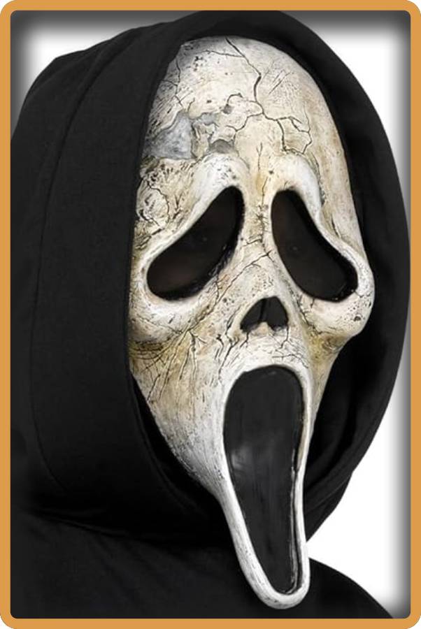 IMAGEN - halloweenesco - V2 - Mascara de Terror - máscaras de terror realistas - Fun World - Accesorio oficial de disfraz de cara fantasma envejecida - 05
