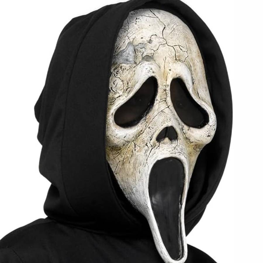 🔥 ¿Te Atreves? ¡Usa la Máscara de Terror Más Realista! para Horrorizar a Todos en Este Halloween 36 IMAGEN - halloweenesco - V2 - Mascara de Terror - máscaras de terror realistas - Fun World - Accesorio oficial de disfraz de cara fantasma envejecida - 08