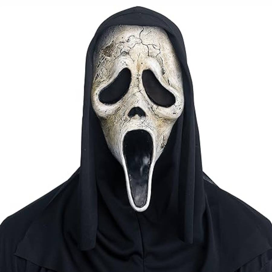🔥 ¿Te Atreves? ¡Usa la Máscara de Terror Más Realista! para Horrorizar a Todos en Este Halloween 38 IMAGEN - halloweenesco - V2 - Mascara de Terror - máscaras de terror realistas - Fun World - Accesorio oficial de disfraz de cara fantasma envejecida - 09