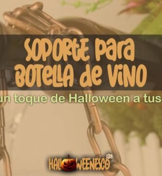 🎃 El Mejor Soporte para Botella de Vino Temático de Halloween ¡Haz Que el Vino Sea Protagonista! 🍷🕷️ 3 IMAGEN - halloweenesco - V2 - Soporte de Botella de Vino - 05