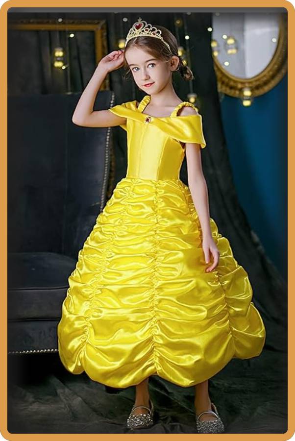 IMAGEN - halloweenesco - V2 - disfraces de Halloween para niña - trajes de Halloween para niñas - BanKids Vestidos de princesa para niñas disfraz de fiesta de cumpleaños - 05