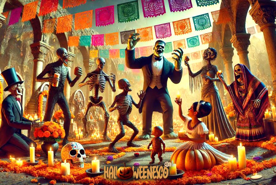 IMAGEN - halloweenesco - V2 - el día de los muertos en México - celebración de día de muertos - 07