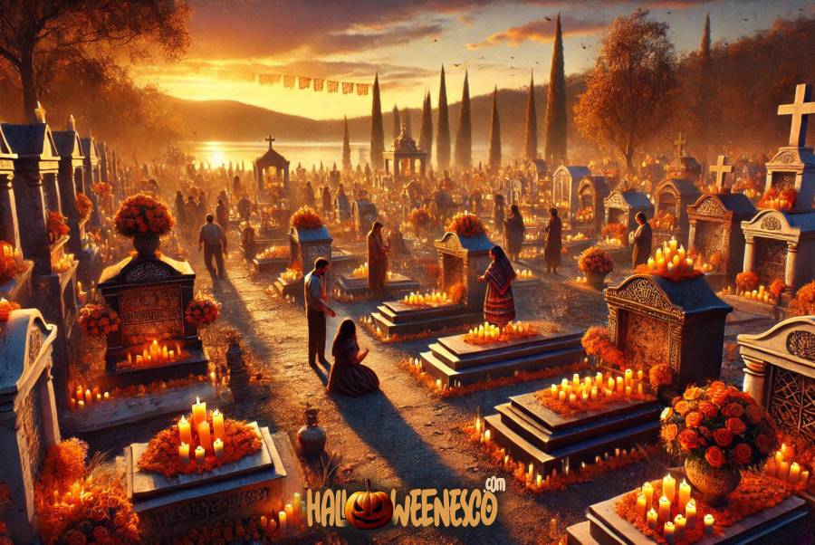 IMAGEN - halloweenesco - V2 - el día de los muertos en México - celebración de día de muertos - Cómo Celebran el Día de Muertos en Michoacán el Lago de Pátzcuaro Janitzio y Tzintzuntzan - 06