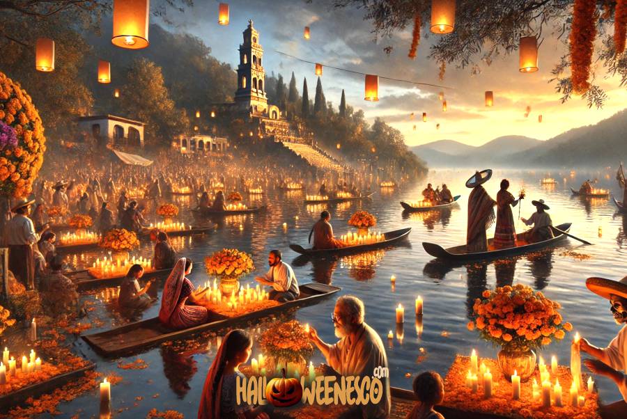 IMAGEN - halloweenesco - V2 - el día de los muertos en México - celebración de día de muertos - Cómo Celebran el Día de Muertos en Michoacán el Lago de Pátzcuaro Janitzio y Tzintzuntzan - 10