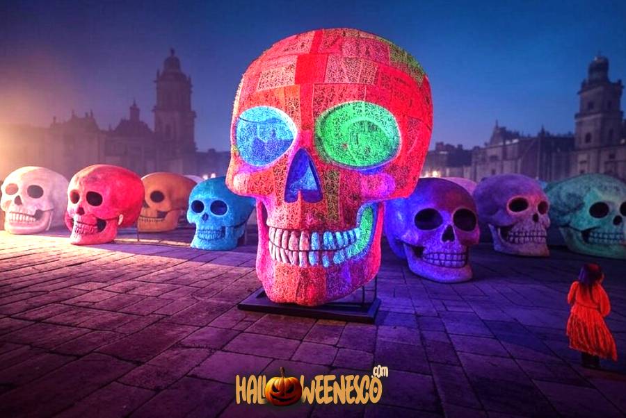 IMAGEN - halloweenesco - V2 - el día de los muertos en México - celebración de día de muertos - Cómo es el Día de Muertos en el Zócalo de la Ciudad de México - 10