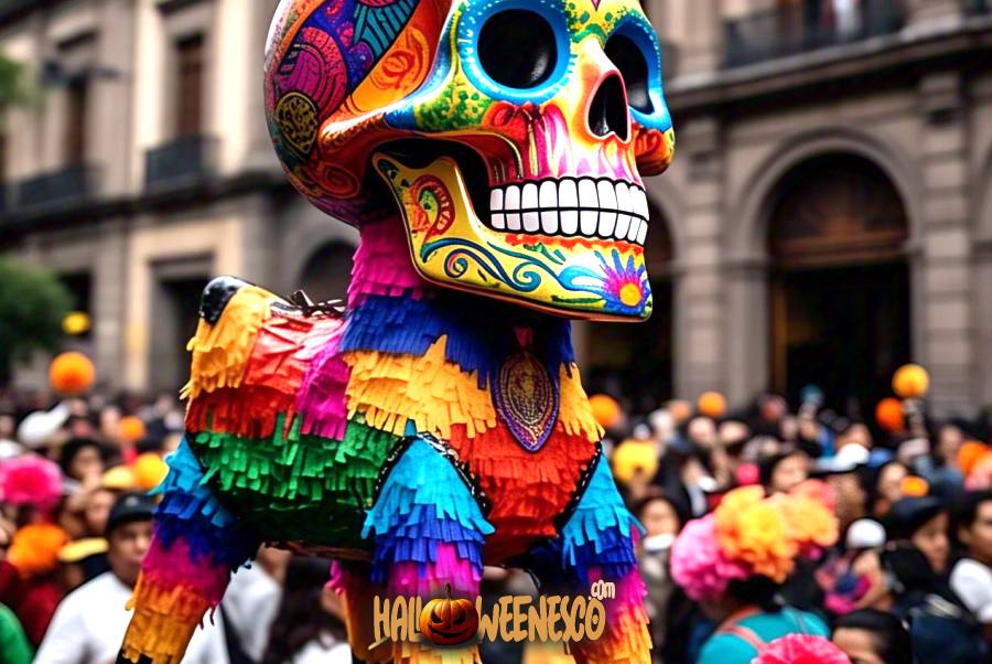 IMAGEN - halloweenesco - V2 - el día de los muertos en México - celebración de día de muertos - Cómo es el Día de Muertos en el Zócalo de la Ciudad de México - 13