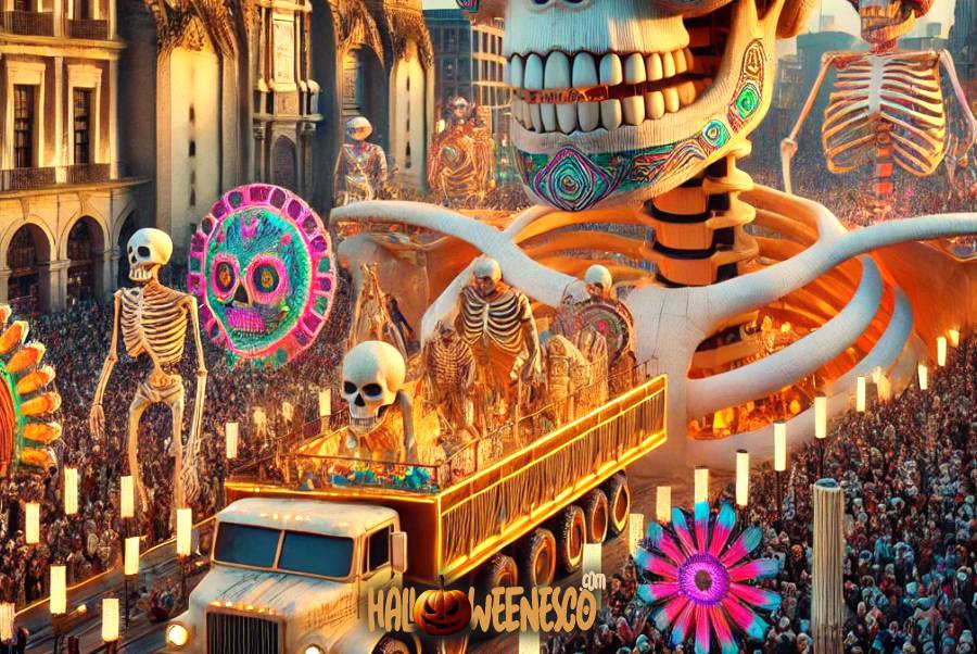 IMAGEN - halloweenesco - V2 - el día de los muertos en México - celebración de día de muertos - Cómo es el Día de Muertos en el Zócalo de la Ciudad de México - 14