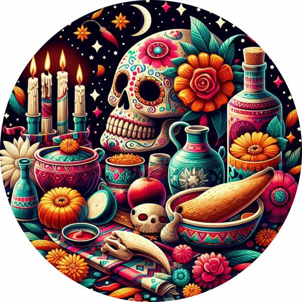 IMAGEN - halloweenesco - V2 - el día de los muertos en México - celebración de día de muertos - Decoración para el Día de Muertos - 05