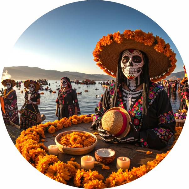 IMAGEN - halloweenesco - V2 - el día de los muertos en México - celebración de día de muertos - El Día de Muertos en el Lago de Pátzcuaro y Janitzio - 05