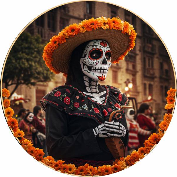 IMAGEN - halloweenesco - V2 - el día de los muertos en México - celebración de día de muertos - La Historia del Día de Muertos el Día de Hoy - 05