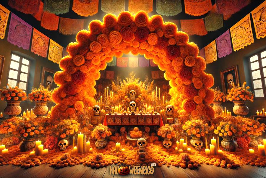 IMAGEN - halloweenesco - V2 - Arco de cempasúchil - arco de dia de muertos - 06
