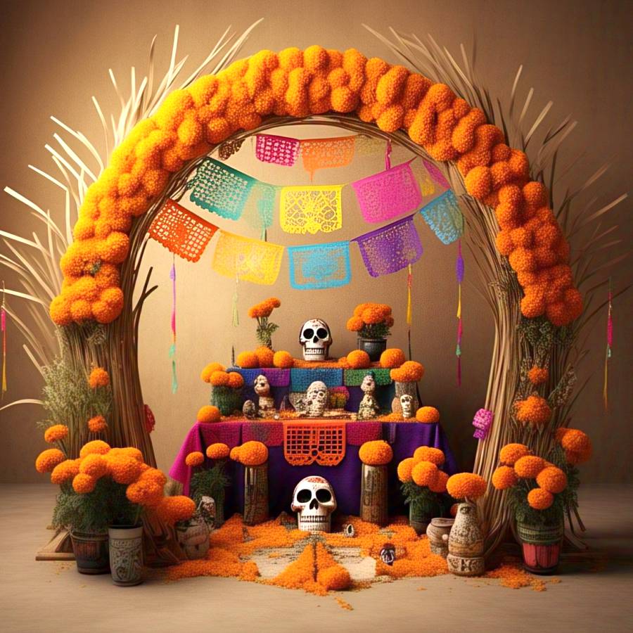 IMAGEN - halloweenesco - V2 - Arco de cempasúchil - arco de dia de muertos - galeria - 03
