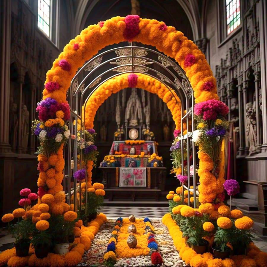 IMAGEN - halloweenesco - V2 - Arco de cempasúchil - arco de dia de muertos - galeria - 04