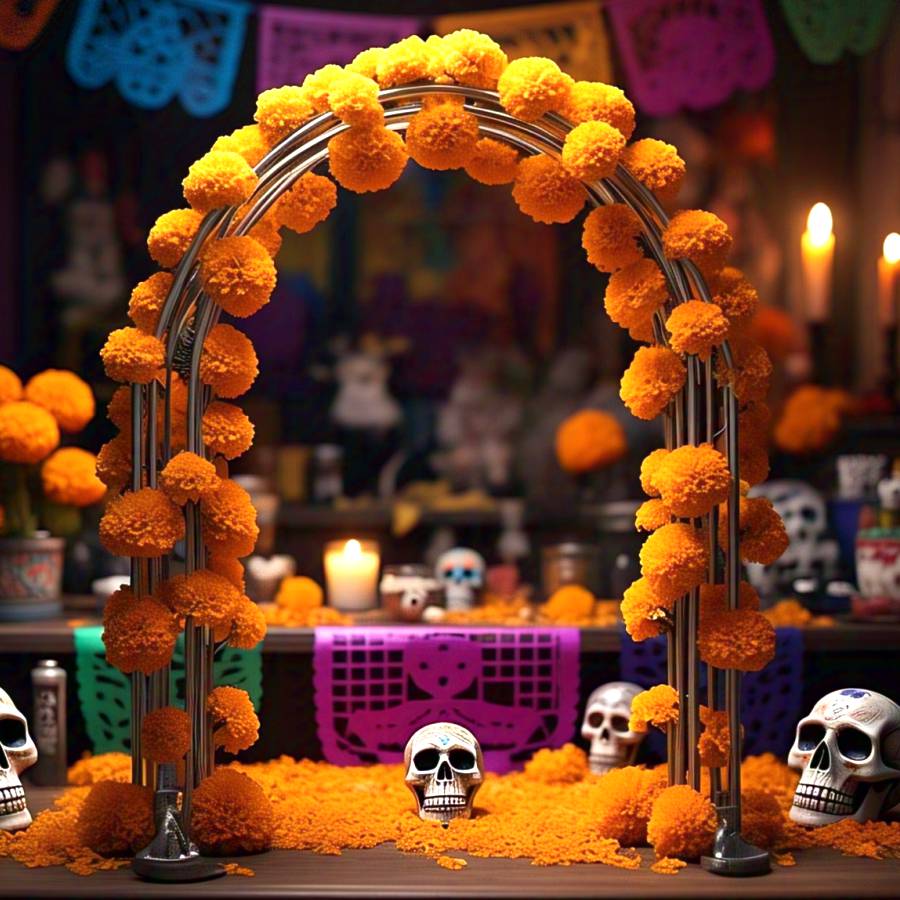 IMAGEN - halloweenesco - V2 - Arco de cempasúchil - arco de dia de muertos - galeria - 05
