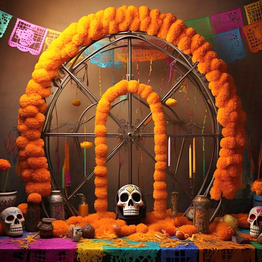 IMAGEN - halloweenesco - V2 - Arco de cempasúchil - arco de dia de muertos - galeria - 06