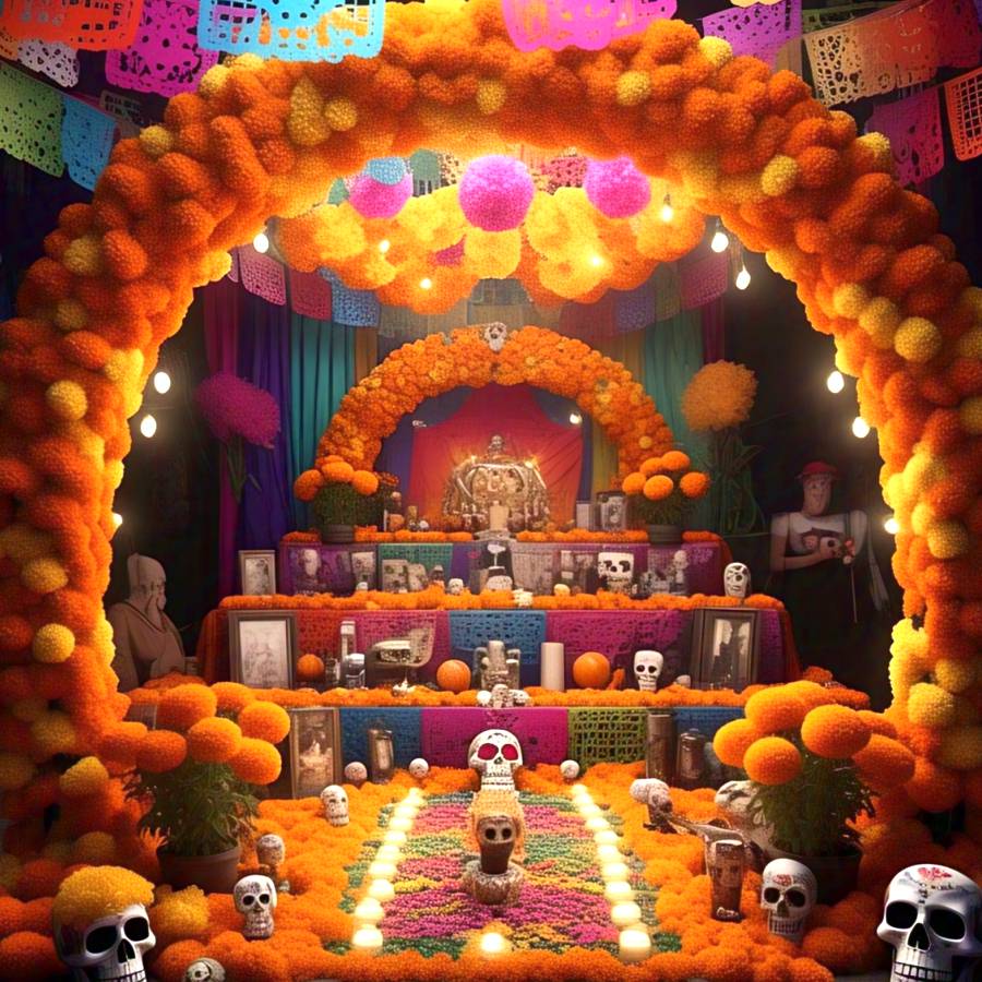IMAGEN - halloweenesco - V2 - Arco de cempasúchil - arco de dia de muertos - galeria - 08
