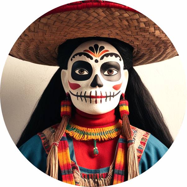 IMAGEN - halloweenesco - V2 - Calaveras Mexicanas - calavera día de los muertos - Como Hacer una Catrina de Papel Mache Gigante Paso a Paso - 05