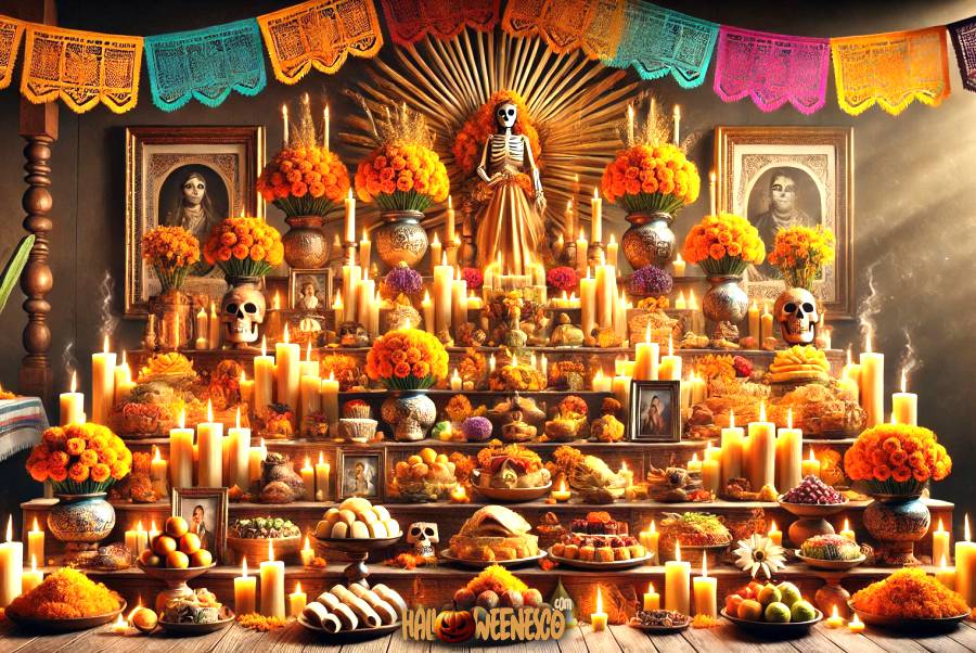 ¡Descubre el Misterio! 🔥💀 ¿Altar de Muertos de 7 Niveles y su Significado? 33 IMAGEN - halloweenesco - V2 - Niveles del Altar de Muertos - Qué significan los 7 pisos de altar de muertos - 06