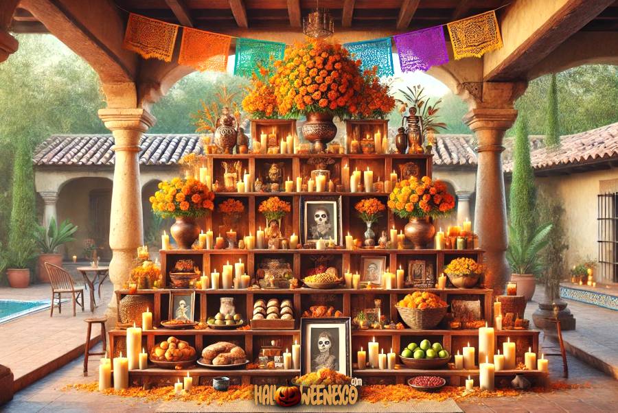 ¡Descubre el Misterio! 🔥💀 ¿Altar de Muertos de 7 Niveles y su Significado? 42 IMAGEN - halloweenesco - V2 - Niveles del Altar de Muertos - Qué significan los 7 pisos de altar de muertos - 07