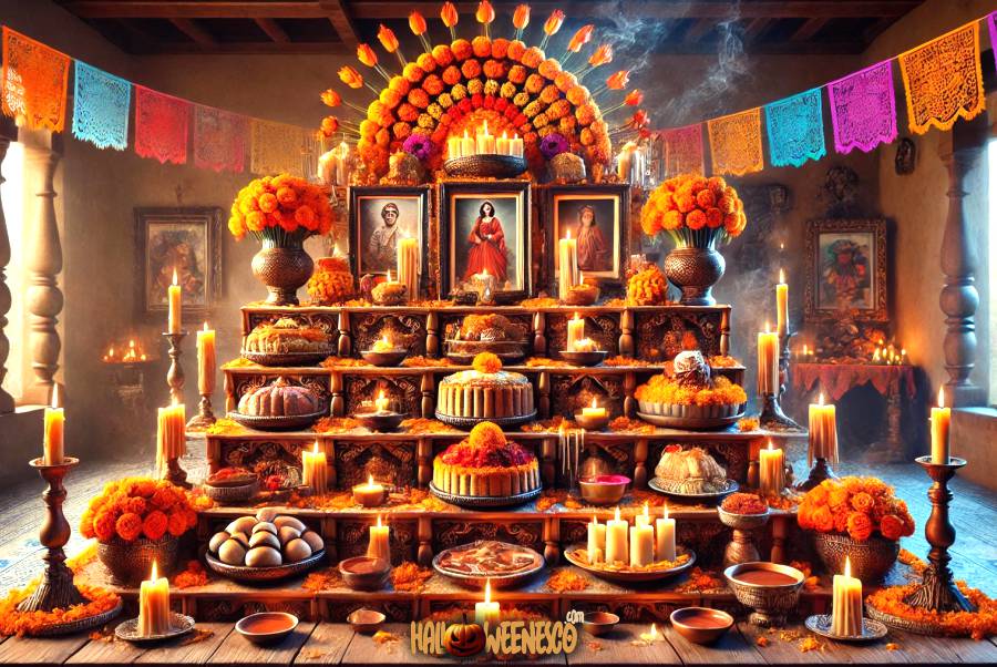 ¡Descubre el Misterio! 🔥💀 ¿Altar de Muertos de 7 Niveles y su Significado? 43 IMAGEN - halloweenesco - V2 - Niveles del Altar de Muertos - Qué significan los 7 pisos de altar de muertos - 08