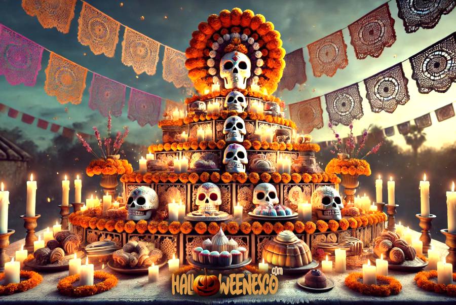 IMAGEN - halloweenesco - V2 - Niveles del Altar de Muertos - Qué significan los 7 pisos de altar de muertos - 10