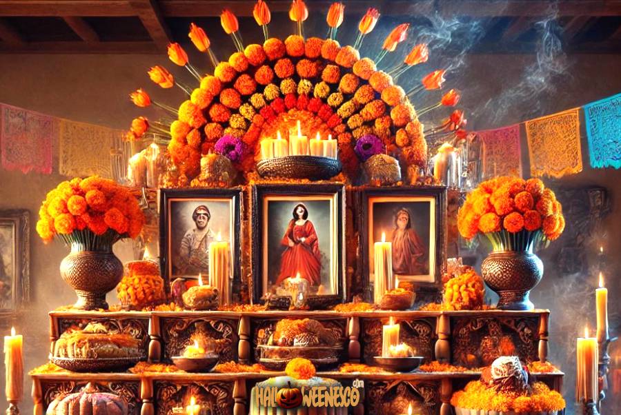 ¡Descubre el Misterio! 🔥💀 ¿Altar de Muertos de 7 Niveles y su Significado? 41 IMAGEN - halloweenesco - V2 - Niveles del Altar de Muertos - Qué significan los 7 pisos de altar de muertos - altar 7 niveles - 05