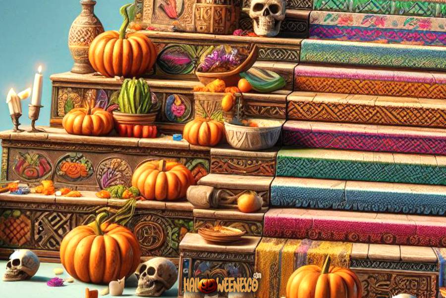 ¡Descubre el Misterio! 🔥💀 ¿Altar de Muertos de 7 Niveles y su Significado? 37 IMAGEN - halloweenesco - V2 - Niveles del Altar de Muertos - Qué significan los 7 pisos de altar de muertos - altar de muerto 3 niveles - 05