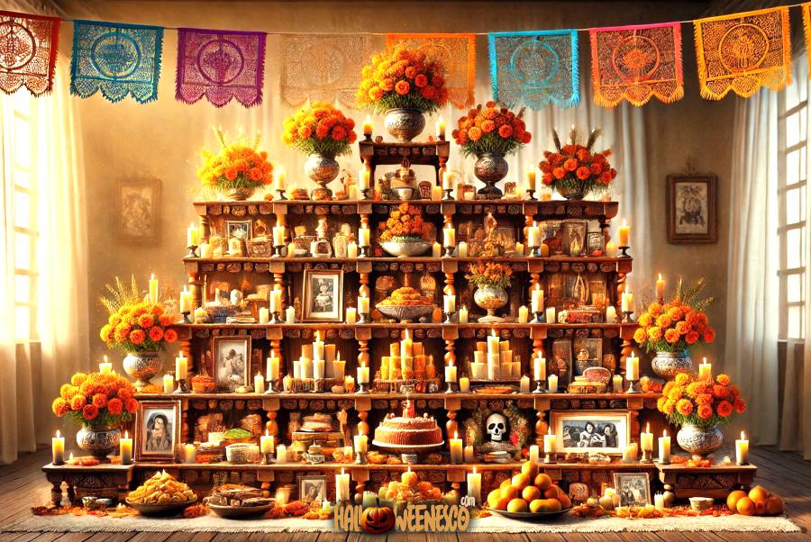 ¡Descubre el Misterio! 🔥💀 ¿Altar de Muertos de 7 Niveles y su Significado? 34 IMAGEN - halloweenesco - V2 - Niveles del Altar de Muertos - altar de muertos de 7 niveles y su significado - 06