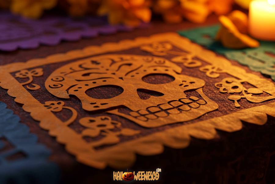 El Arte y el Misterio del Papel Picado de Día de Muertos 🌟 🎉 ¡Conoce Cada Detalle! 33 IMAGEN - halloweenesco - V2 - Papel Picado de Dia de Muertos - como hacer papel picado para dia de muertos - 06