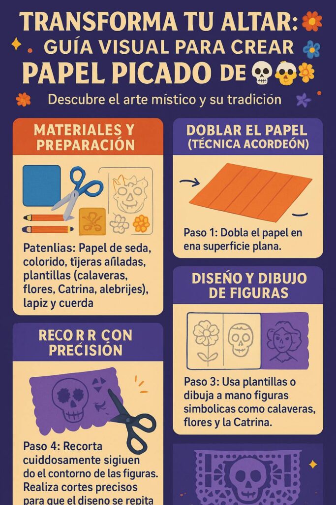 IMAGEN - halloweenesco - V2 - Papel Picado de Dia de Muertos - como hacer papel picado para dia de muertos - 10