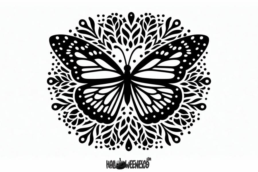 El Arte y el Misterio del Papel Picado de Día de Muertos 🌟 🎉 ¡Conoce Cada Detalle! 50 IMAGEN - halloweenesco - V2 - Papel Picado de Dia de Muertos - como hacer papel picado para dia de muertos - Plantilla - 12