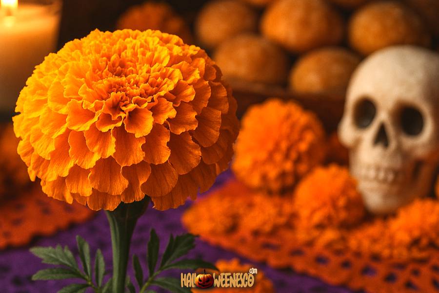 La Flor de Cempasúchil 🏵️ ¡El Misterioso Puente Entre el Mundo de los Vivos y los Muertos! 💀 34 IMAGEN - halloweenesco - V2 - Flor de Cempasúchil - significado de la flor de cempasúchil - 07