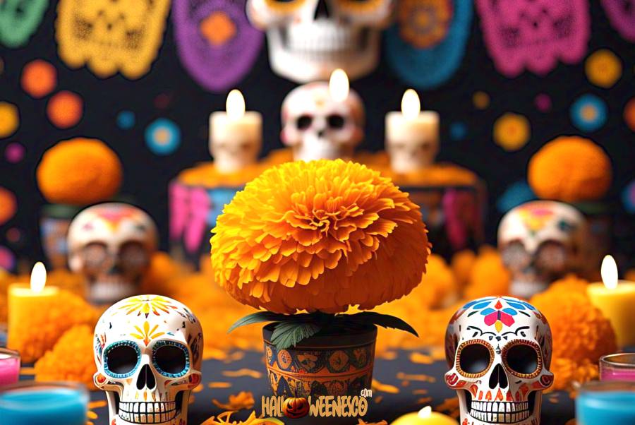 La Flor de Cempasúchil 🏵️ ¡El Misterioso Puente Entre el Mundo de los Vivos y los Muertos! 💀 35 IMAGEN - halloweenesco - V2 - Flor de Cempasúchil - significado de la flor de cempasúchil - 08