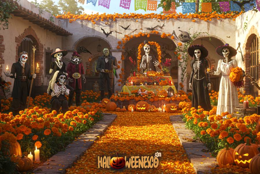IMAGEN - halloweenesco - V2 - Flor de Cempasúchil - significado de la flor de cempasúchil - 11