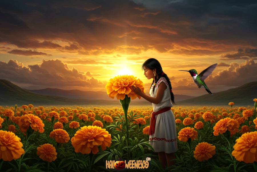 La Flor de Cempasúchil 🏵️ ¡El Misterioso Puente Entre el Mundo de los Vivos y los Muertos! 💀 40 IMAGEN - halloweenesco - V2 - Flor de Cempasúchil - significado de la flor de cempasúchil - Cuál es la Leyenda de la Flor de Cempasúchil - 05